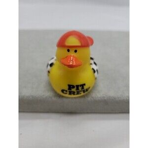 Rubber Duck Race Car Pit Crew  Decor Car Home Office Cute  Yellow Ducky 2"
